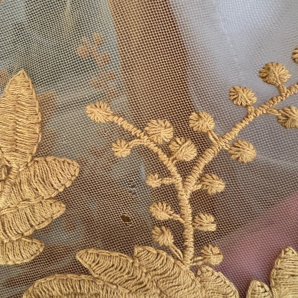 Elegant Mustard Lace Sleeve Top - Picture 6 of 7